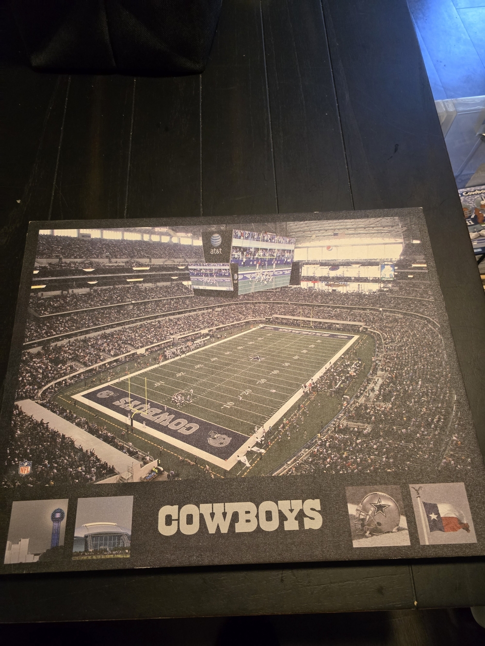 Dallas Cowboys AT&T Stadium Canvas Art 19.5"×15.5"
